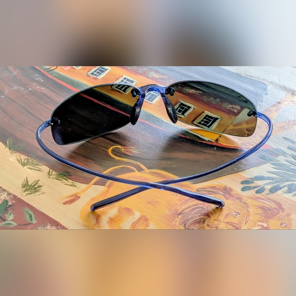 Maui Jim's Blue Rimless Sunglasses - Picture 4 of 12